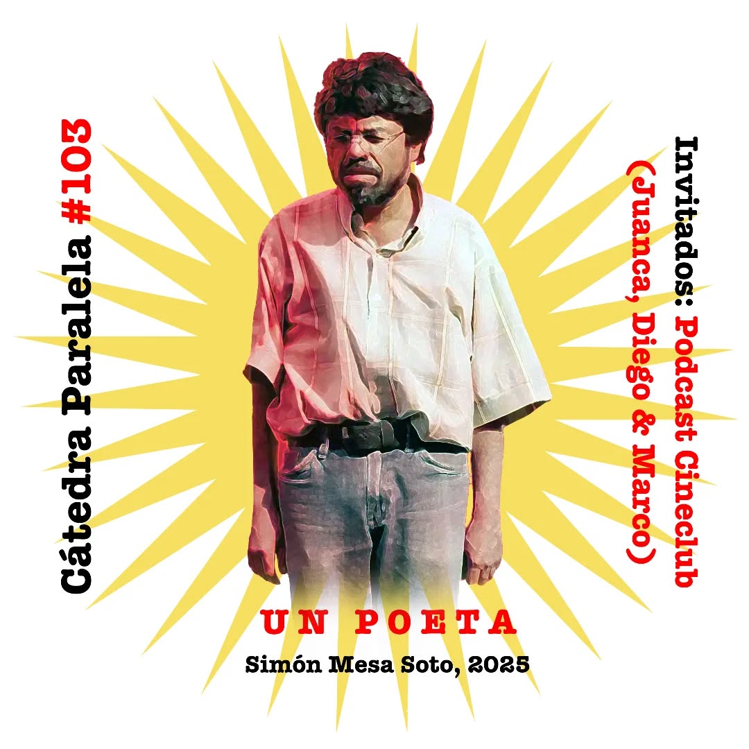Sesión N°103: en un crossover inédito en Cátedras Paralelas, invité a los cabros del podcast amigo @cineclubcl —@jc30_rock, @d.paredes.a y @marco130101— a conversar sobre la película que más me ha gustado en lo que va de este año: UN POETA del director colombiano @simonmesasoto (@unpoetapelicula, disponible en HBO Max).

Pase a escuchar esta conversación sobre el mundillo literario latinoamericano, la precarización de la actividad cultural, el ego frágil de los poetas, la inutilidad de la palabra escrita en el contexto del mercado, y la ética del fracaso personificada en Óscar Restrepo, el mentado poeta que le da título a esta tragicomedia donde, entre otras desventuras, lo vemos deambular ebrio por las calles de Medellín, declamando a grito pelado los versos de su ídolo José Asunción Silva:

"¡Una noche,
una noche toda llena de murmullos, de perfumes y de música de alas;
una noche
en que ardían en la sombra nupcial y húmeda las luciérnagas fantásticaaaaaaas...!"
 
|| LINK EN BIO.

#unpoeta #simonmesasoto #oscarrestrepo #ubeimarríos #cineclub