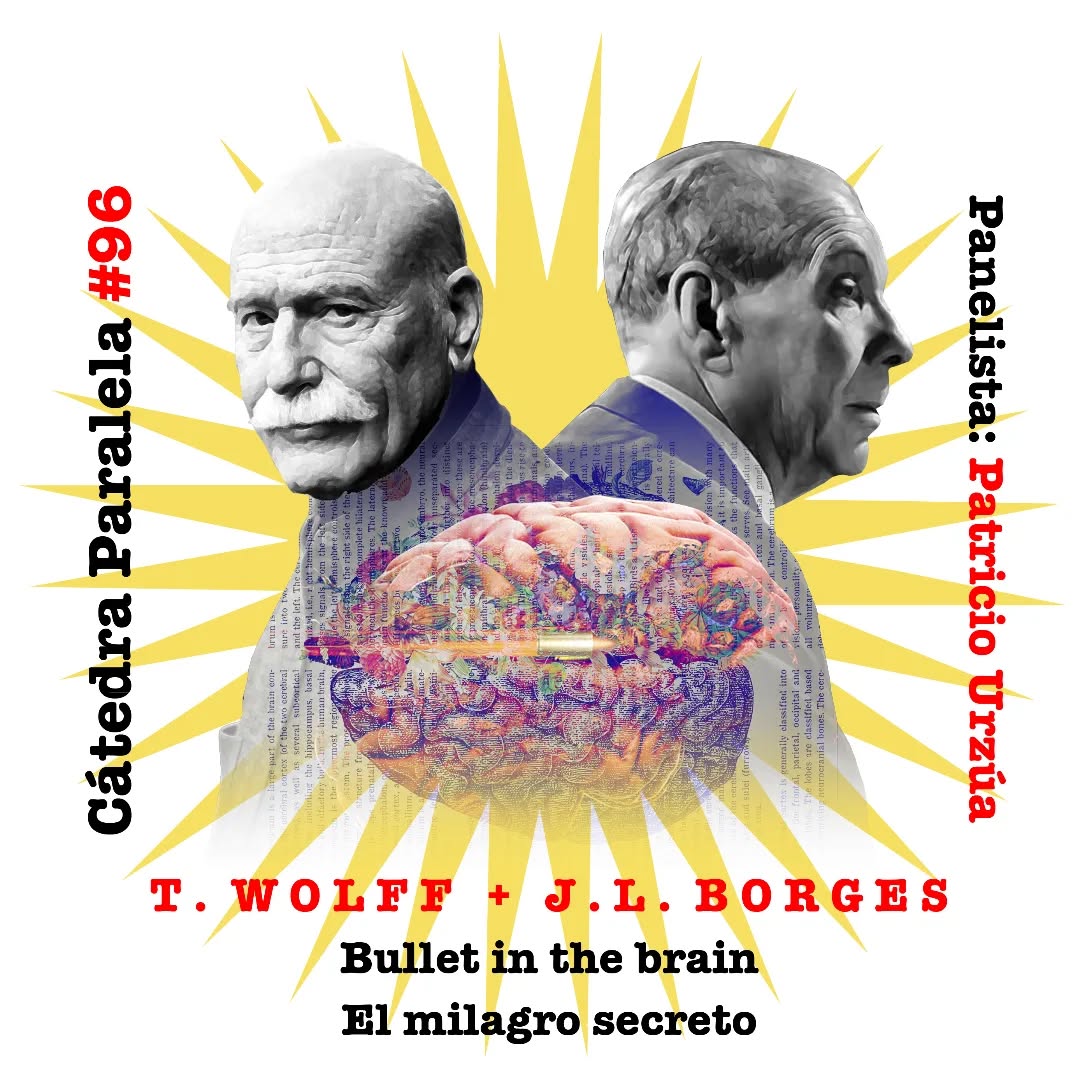 Sesión N°96: ¡Estamos de vuelta! Tras una pausa de dos meses —durante la cual se transmitió por este canal el podcast Vidas Paralelas—, nos reunimos en Puerto Varas con Pato Urzúa para retomar las cátedras y analizar los cuentos "Bullet in the Brain" de Tobias Wolff (1995) y "El milagro secreto" de Jorge Luis Borges (1943). Ambos relatos sitúan a sus protagonistas frente a una muerte inminente, pero divergen profundamente en su manera de representar el tiempo y la conciencia en ese instante final. 

Al final del capítulo hacemos un anuncio de utilidad pública para promover los talleres ASTROPUERTO de lectura y escritura de ciencia ficción guiados por Pato (los talleres empiezan en noviembre: más info en su cuenta @donpatourzua). || LINK EN BIO.

#bulletinthebrain #balaenelcerebro #tobiaswolff #literaturanorteamericana #elmilagrosecreto #jorgeluisborges #borges #literaturaargentina #cuentos #libros #literatura #catedrasparalelas #podcast #podcastenespañol